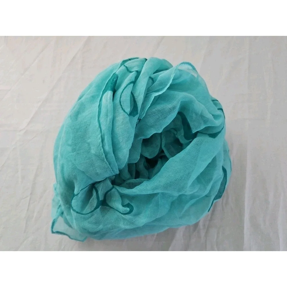 turqoise sheer scarf glasses mustache unbranded lightweight spring summer beachy